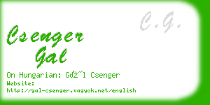 csenger gal business card